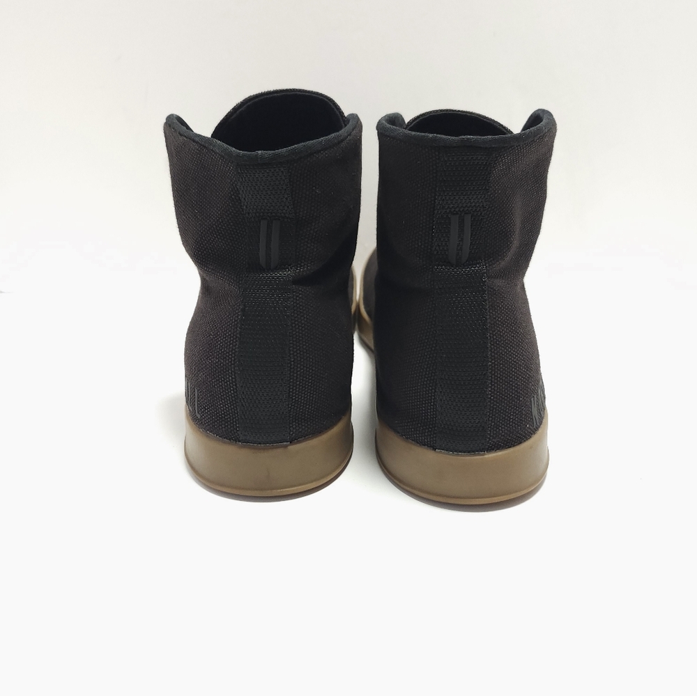 Nobull Mens Hightop Shoes Trainers Size 10.5 Canvas Black - Picture 4 of 7